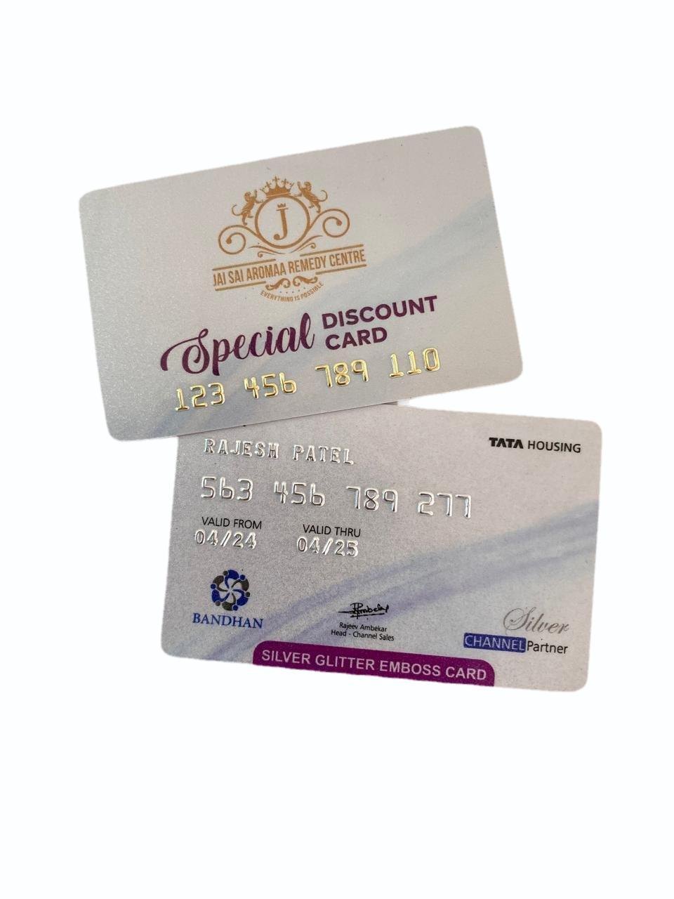 Embossed PVC Shopping Cards